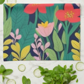 ジャングル模様 キッチンタオル (折り畳み)