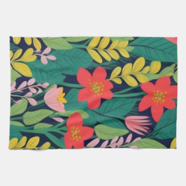 ジャングル模様 キッチンタオル