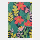 ジャングル模様 キッチンタオル (縦)