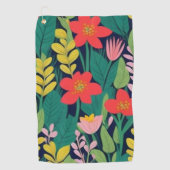 ジャングル模様 ゴルフタオル (正面)