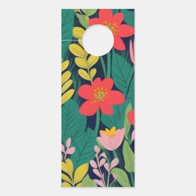 ジャングル模様 ドアノブサイン (正面)