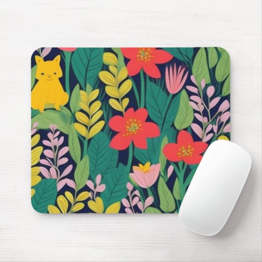 ジャングル模様 マウスパッド (マウス)