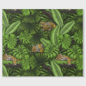 ジャングル猫ちゃん ラッピングペーパー (フラット)