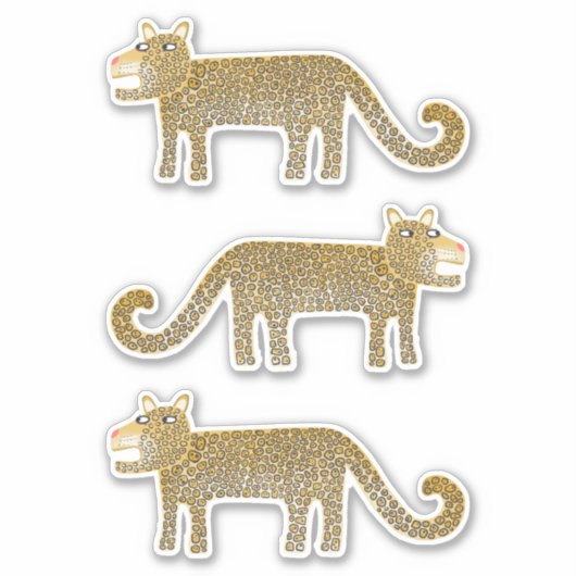 ジャングル猫 シール (正面)