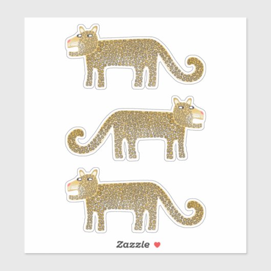 ジャングル猫 シール (シート)