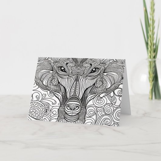 ジャングル猫 ノートカード (正面)