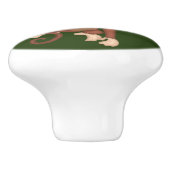 ジャングル猿のドレッサーの引出しのノブの引き セラミックノブ (側面)