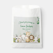 ジャングル男の赤ちゃんシャワーワイルドトロピカル招待状 フェイバーバッグ (正面)