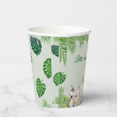 ジャングル男の赤ちゃんシャワーワイルドトロピカル招待状 紙コップ (右)