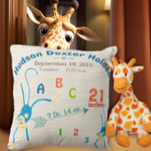 ジャングル男の赤ちゃん子供部屋誕生スタットモンキーキュート クッション