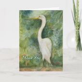 ジャングル立ちサンキューカードの白鳥 カード (正面)