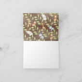 ジャングル素朴の赤ちゃんシャワーありがとう サンキューカード (内部)