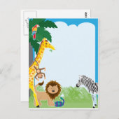 ジャングル縁ど ポストカード (正面/裏面)