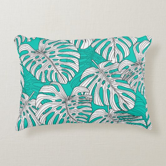 ジャングル葉のフローラシームレス アクセントクッション (正面)