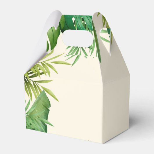 ジャングル葉の恐竜6thバースデーパーティー好意ボー フェイバーボックス (裏面サイド)