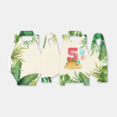 ジャングル葉の恐竜6thバースデーパーティー好意ボー フェイバーボックス (折り畳みなし)