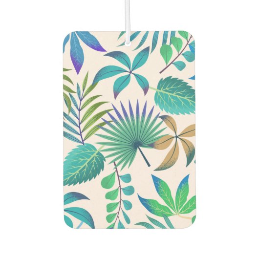 ジャングル葉の継ぎ目のないパターン カーエアーフレッシュナー (正面)