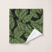 ジャングル葉バスタオルセット バスタオルセット (ウォッシュタオル)