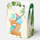 ジャングル葉恐竜2回目の誕生日パーティー フェイバーボックス (オープン)