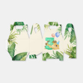 ジャングル葉恐竜3回目の誕生日パーティー フェイバーボックス (折り畳みなし)