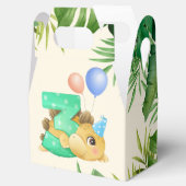 ジャングル葉恐竜3回目の誕生日パーティー フェイバーボックス (オープン)