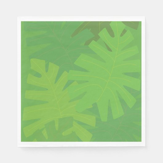 ジャングル葉 スタンダードランチョンナプキン (正面)
