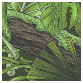 ジャングル葉 ファブリック (クローズアップ)