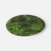ジャングル葉 ペーパープレート (アングル)