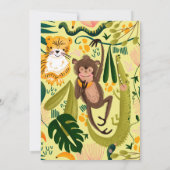 ジャングル誕生日パーティー 招待状 (裏面)