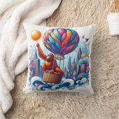 ジャングル調和:オランウタンインスパイア クッション (ブランケット)