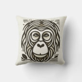 ジャングル調和：オランウタンインスパイア クッション (裏面)
