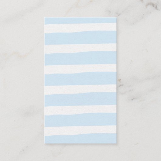 ジャングル象のベビーシャワーのおむつのラッフルカード エンクロージャーカード (裏面)