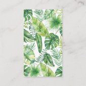 ジャングル象ベビーシャワーおむつラッフルカード エンクロージャーカード (裏面)