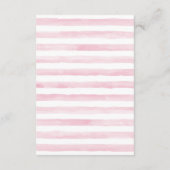 ジャングル象ベビーシャワーベビーカード帳 エンクロージャーカード (裏面)