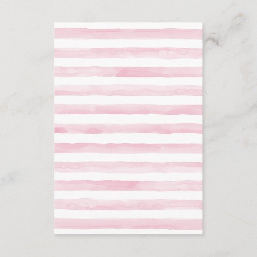 ジャングル象ベビーシャワーベビーカード帳 エンクロージャーカード (裏面)