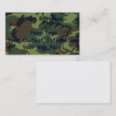 ジャングル迷彩柄 名刺 (正面/裏面)