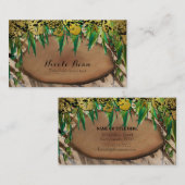 ジャングル金ゴールドグラムアニマルプリントシエレガントック 名刺 (正面/裏面)