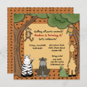 ジャングル集団招待状 招待状 (正面/裏面)