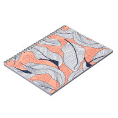 ジャングル離れの継ぎ目のない熱帯パターン ノートブック (左側)