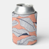 ジャングル離れの継ぎ目のない熱帯パターン 缶クーラー (缶正面)