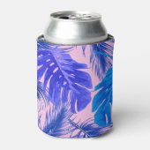 ジャングル離れの継ぎ目のない熱帯パターン 缶クーラー (缶正面)