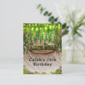 ジャングル離れパーティー&アニマルプリントイベントフライヤー 案内ポストカード (スタンド正面)