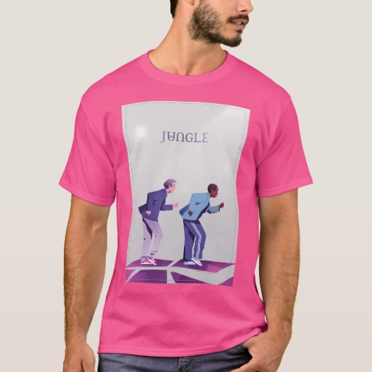 ジャングル音楽バンドファンアート Tシャツ (正面)