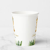 ジャングル風のサファリのベビーシャワー 紙コップ (右)