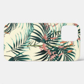 ジャングル風の熱帯の背景。シームレスT Case-Mate iPhoneケース (裏面 (横))