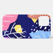 ジャングル風の熱帯の背景。手のひ離れら Case-Mate iPhoneケース (裏面 (横))