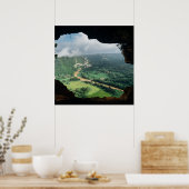 ジャングル風の窓 ポスター (キッチン)