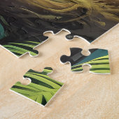 ジャングル風の鳥 ジグソーパズル (側面)