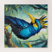 ジャングル風の鳥 ジグソーパズル (横)