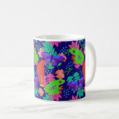 ジャングル鮮やか模様 コーヒーマグカップ (正面右)